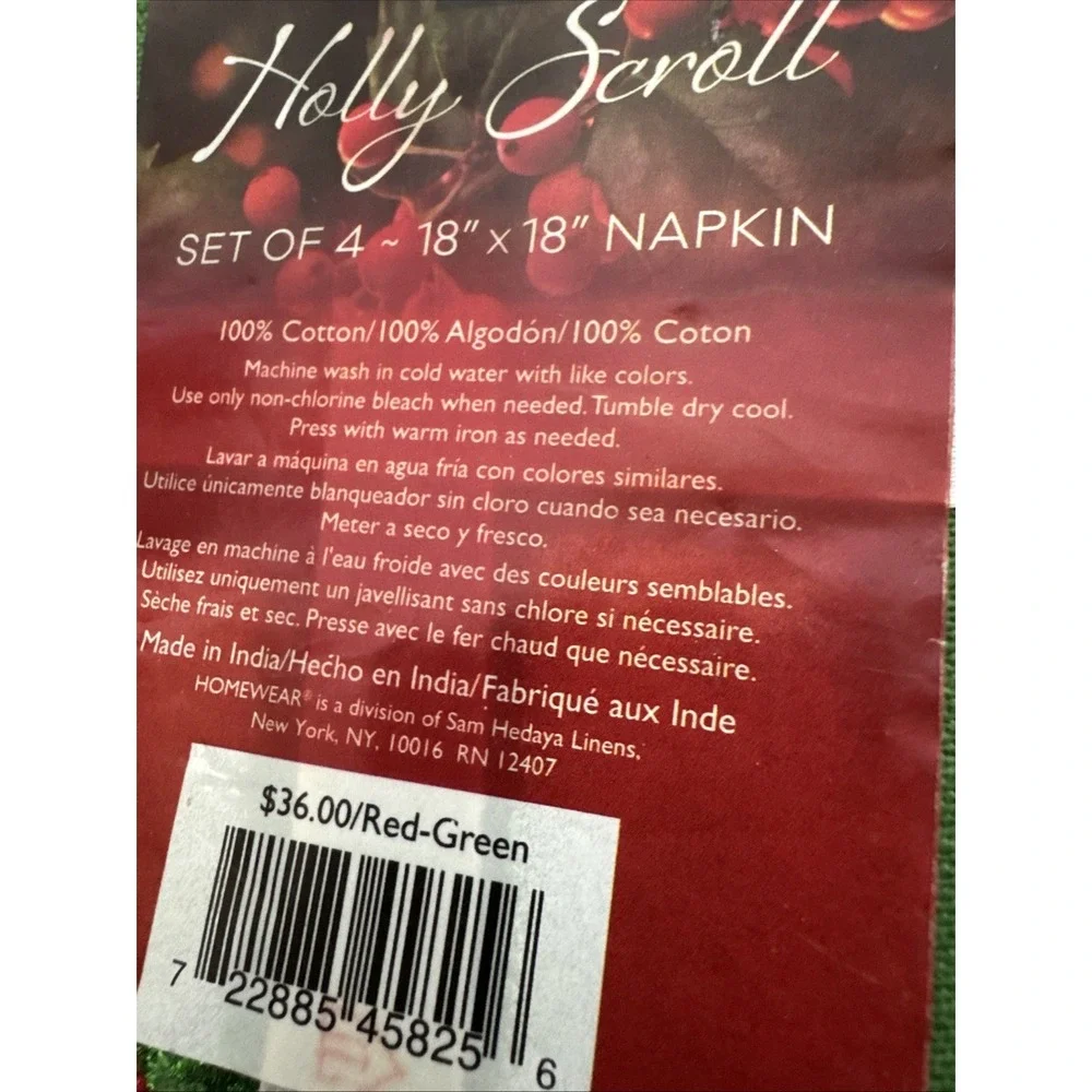 Homewear Holly Scroll 18